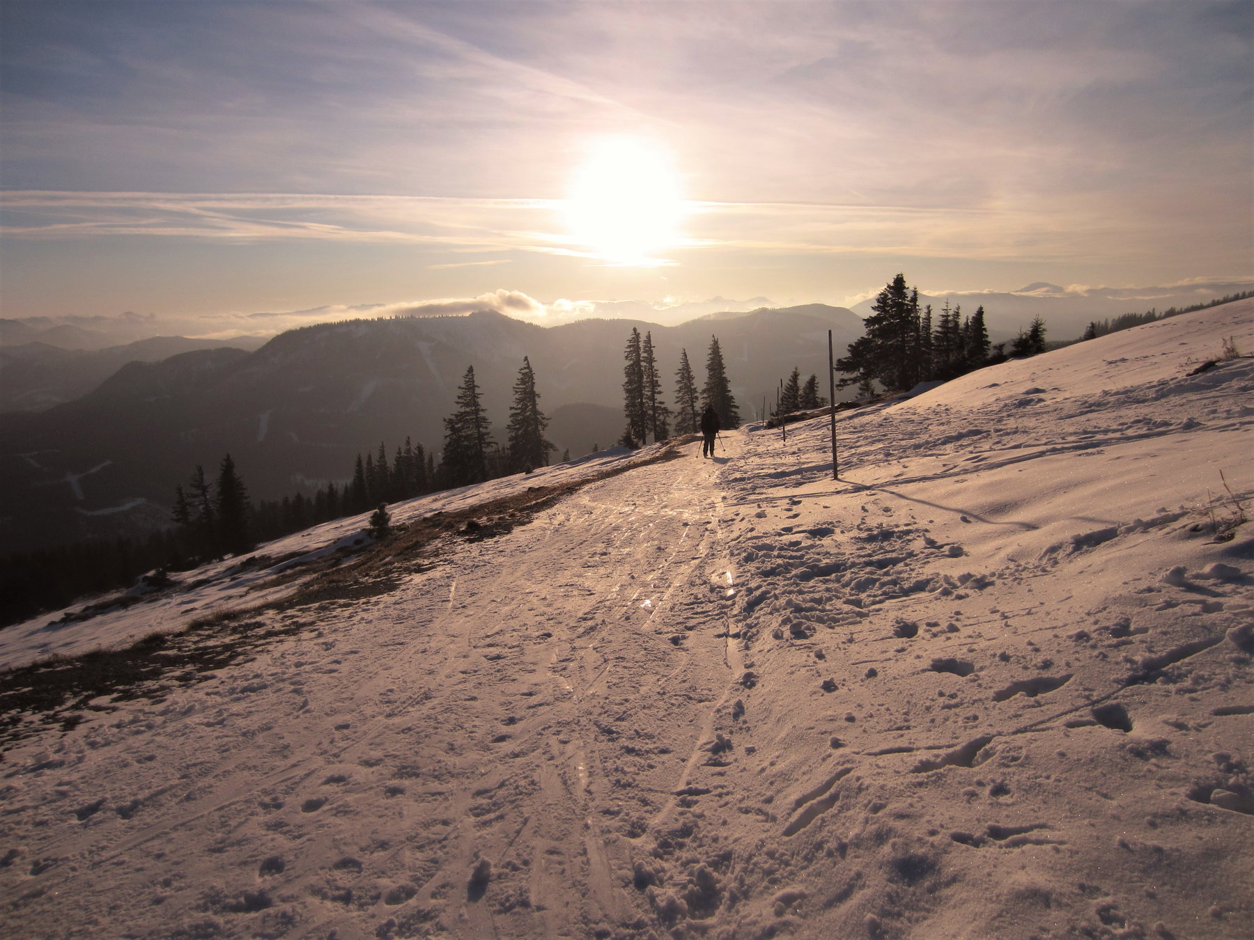 Sonne am Gipfel des Tirolerkogel. Foto: Petra Jens