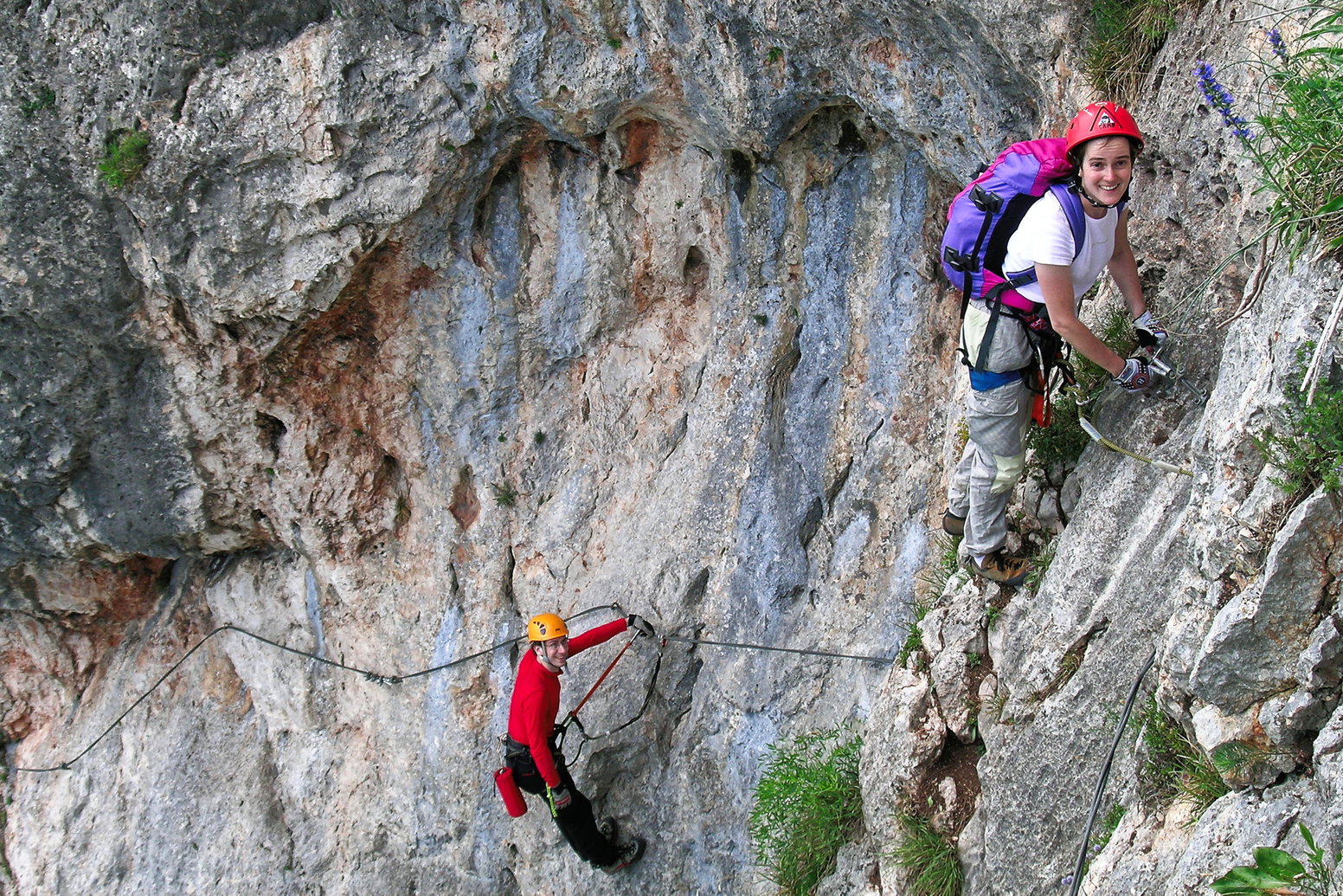 In der Schlusswand. Foto: Alpenverein Edelweiss
