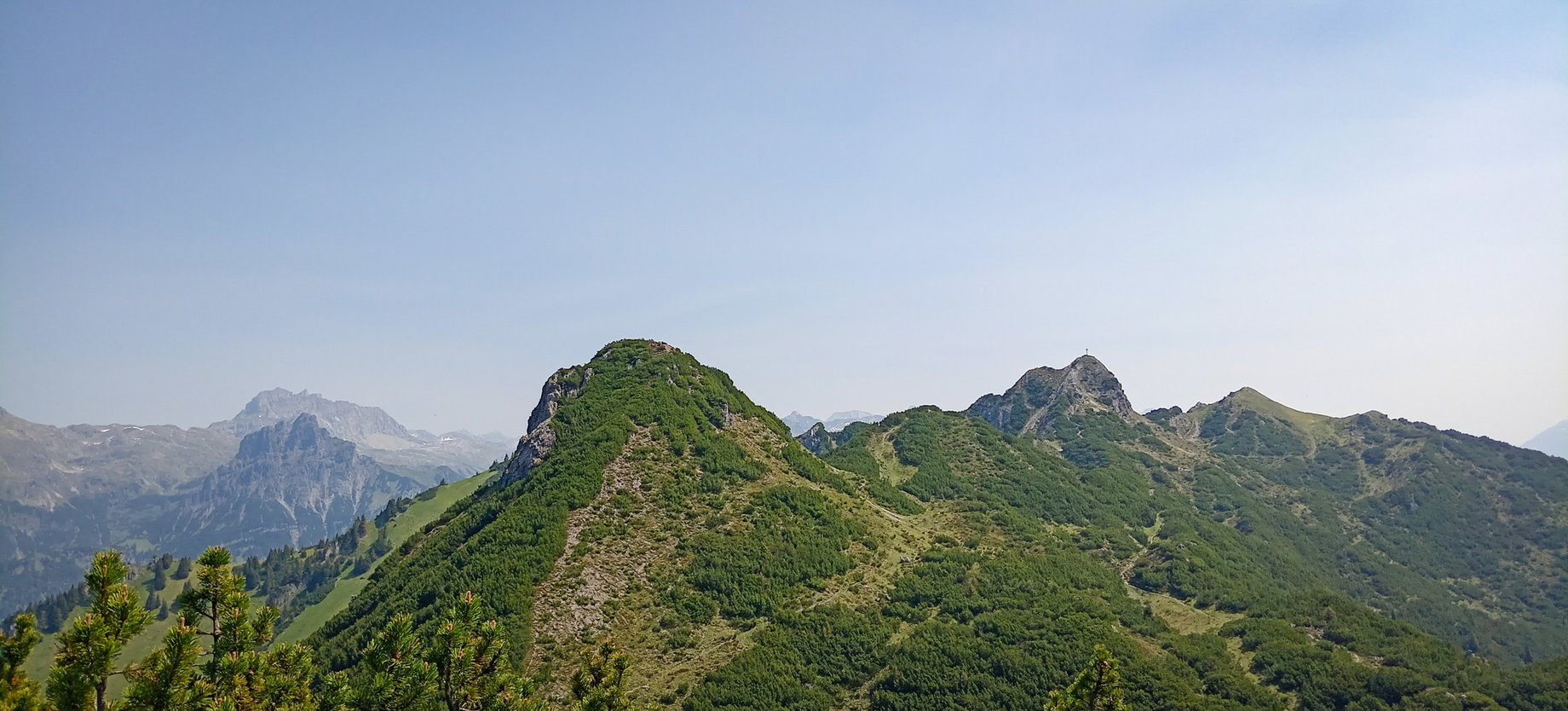 Blick zum Itonskopf vom Wannaköpfle aus. Foto: Norman und Lisa