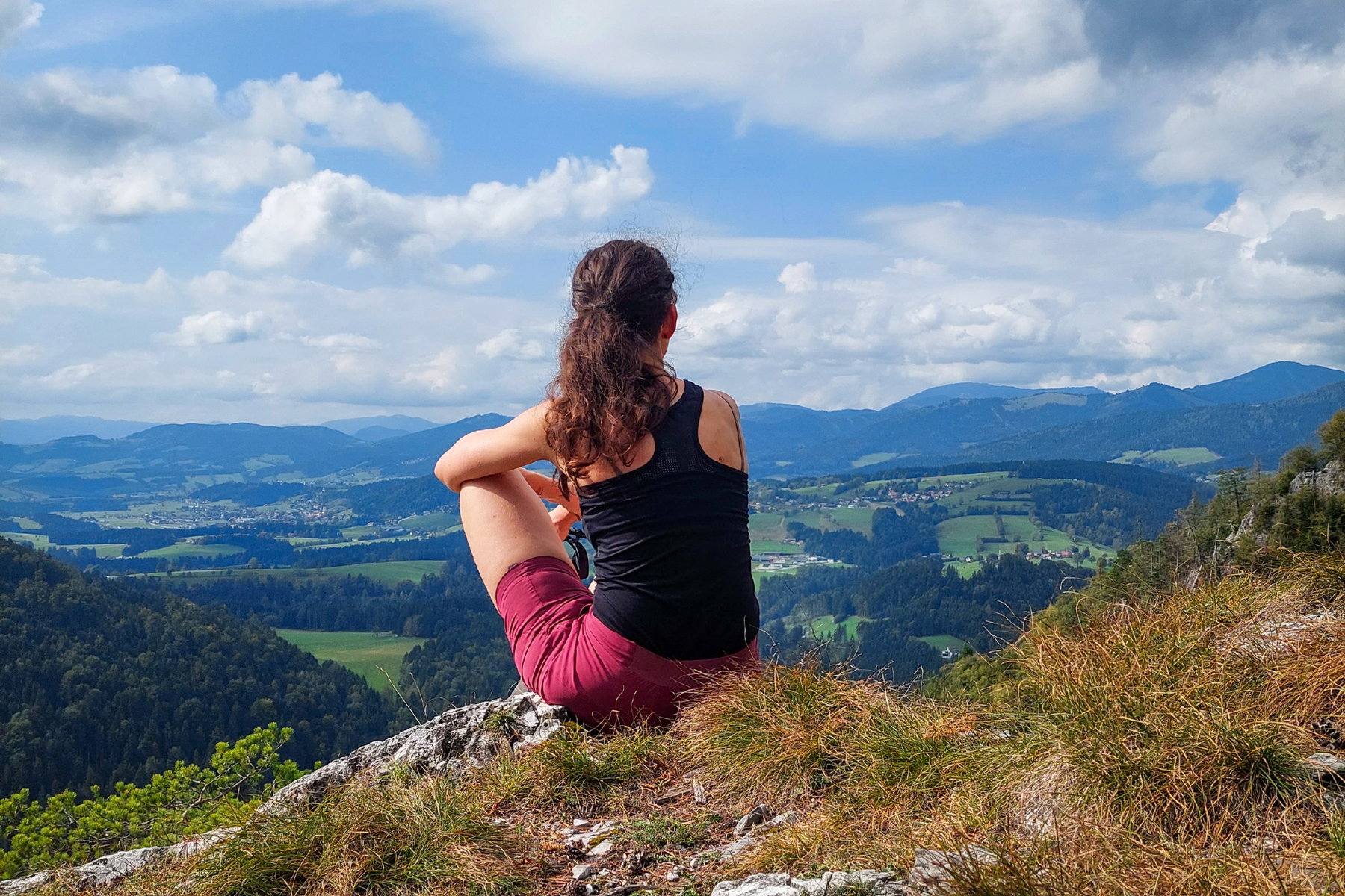 Aussicht genießen; Weizklammblick. Fotos: Alice Frischherz