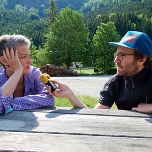 Radiointerview am Zahmen Gamseck