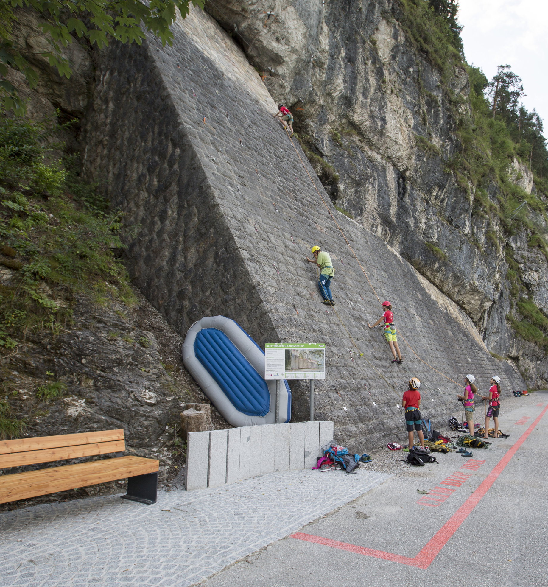 Klettergarten Achenseehof. Foto: Mike Gabl