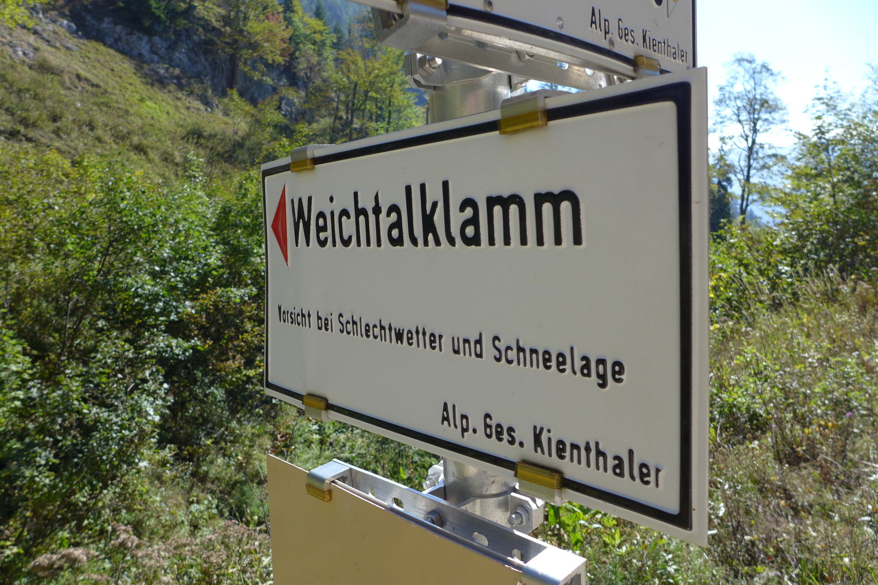 Durch die Weichtalklamm nach Losenheim