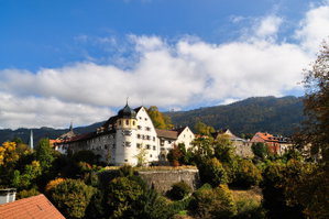 Südlicher Blick auf die Stadtmauern der Bregenzer Oberstadt. Foto: Norman und Lisa