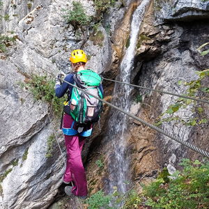 Wasserfallklettersteig im Montafon