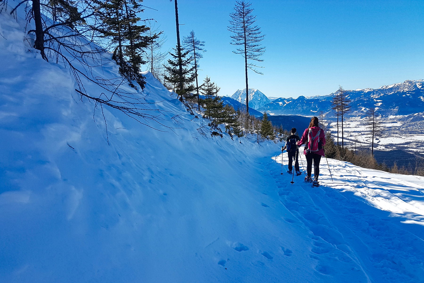 Dürrenschöberl Überschreitung mit Schneeschuhen