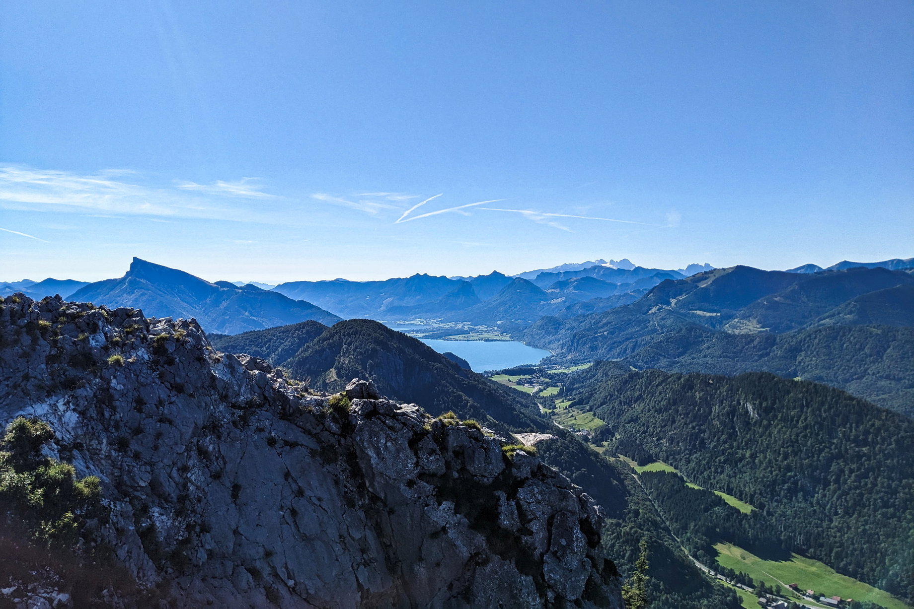 Der Wolfgangsee und das Dachsteinmassiv. Foto: Thomas Obermair