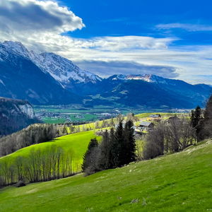 Aussichtsreiche Höhen: von Unterscheffau nach Golling