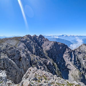 Persailhorn und Mitterhorn nach einer Nacht auf der Peter-Wiechenthaler-Hütte