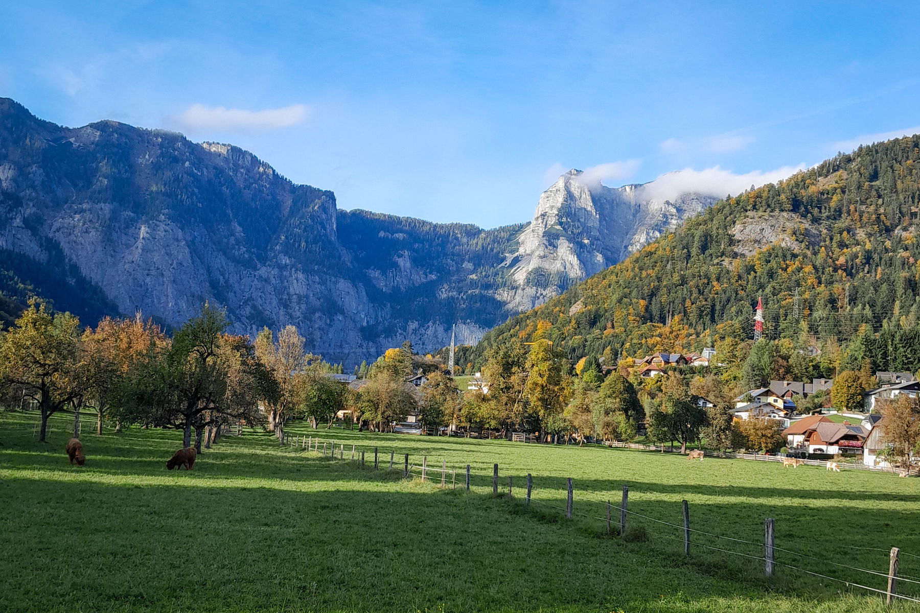 Durch die Wörschachklamm über Schönmoos und Mößstein nach Weißenbach bei Liezen
